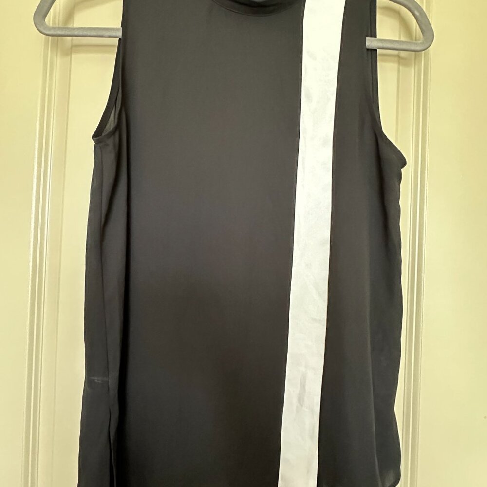 White House Black Market Shirt, L, Female, Black/White